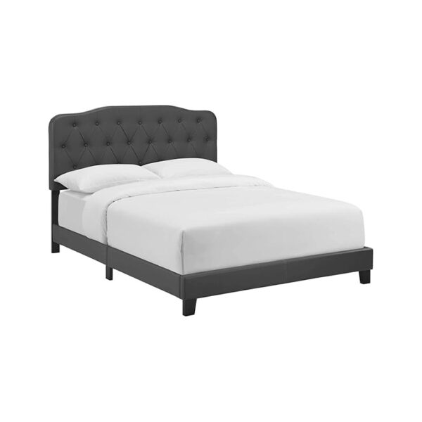 Leather Upholstered King Platform Bed - Image 2