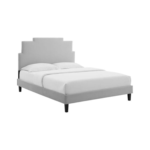 Velvet Twin Platform Bed - Image 3